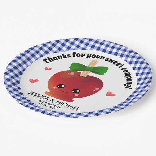 Der Apfel unseres Auges Pappteller (Schrägansicht)