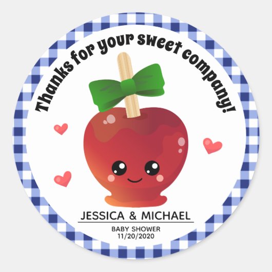 Der Apfel unseres Auges Runder Aufkleber (Vorderseite)