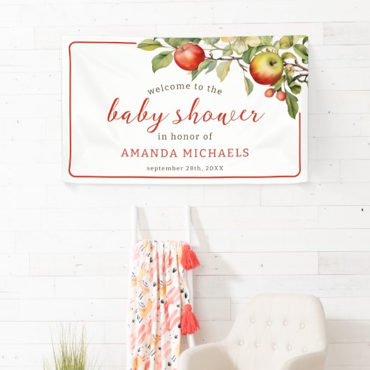 Der Apfel unseres Baby-Duschbanners Banner (Insitu)