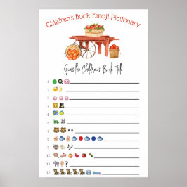 Der Apfel unseres Eye Emoji Baby Duschspiels Poster
