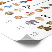 Der Apfel unseres Eye Emoji Baby Duschspiels Poster (Ecke)