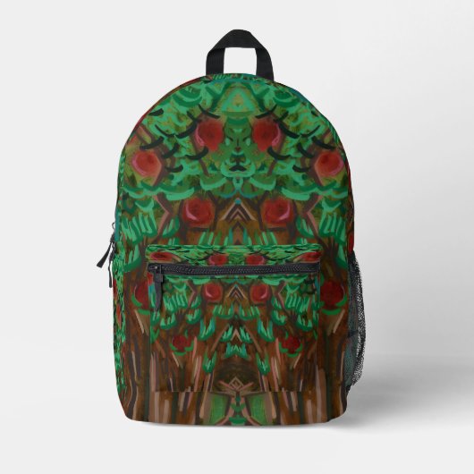 Der Apfelbaum in Mixed-Media Bedruckter Rucksack (Vorderseite)