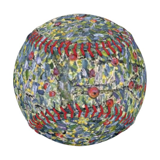 Der Apfelbaum (von Gustav Klimt) Baseball (Vorderseite)
