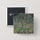 Der Apfelbaum (von Gustav Klimt) Button (Vorne & Hinten)