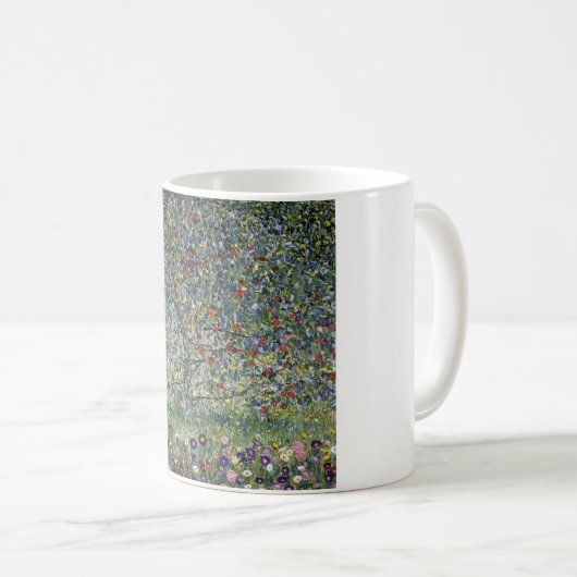 Der Apfelbaum (von Gustav Klimt) Kaffeetasse (VorderseiteRechts)