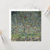 Der Apfelbaum (von Gustav Klimt) Karte (Vorderseite/Rückseite Beispiel)