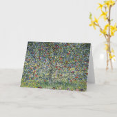 Der Apfelbaum (von Gustav Klimt) Karte (Gelbe Blume)