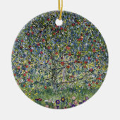 Der Apfelbaum (von Gustav Klimt) Keramik Ornament (Vorne)