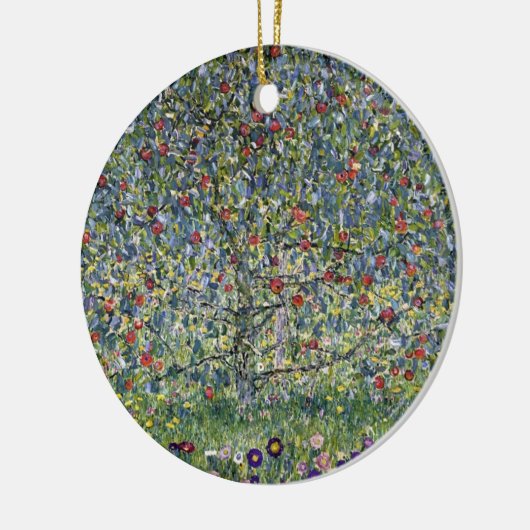 Der Apfelbaum (von Gustav Klimt) Keramik Ornament (Links)