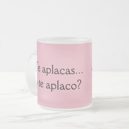 Der Aplacas de aplaco de Mama Mattglastasse (Vorderseite Links)