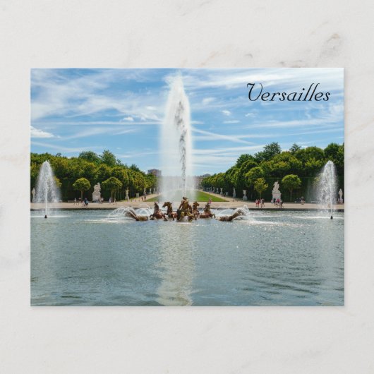 Der Apollo-Brunnen im Garten von Versailles Postkarte (Vorderseite)