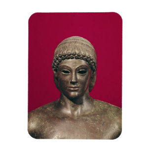 Der Apollo von Piombino, Kopf der Statue, fand Magnet