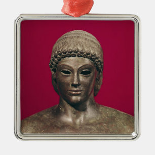 Der Apollo von Piombino, Kopf der Statue, fand Ornament Aus Metall