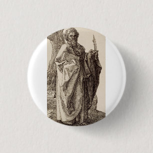 Der Apostel Bartholomäus Fine Art Button