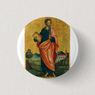 Der Apostel Bartholomäus Fine Art Button