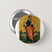 Der Apostel Bartholomäus Fine Art Button (Vorne & Hinten)