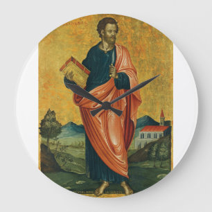 Der Apostel Bartholomäus Fine Art Große Wanduhr