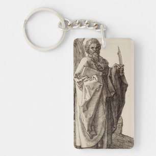 Der Apostel Bartholomäus Fine Art Schlüsselanhänger