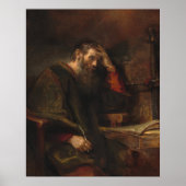 Der Apostel Paul - Rembrandt Fine Art Poster (Vorne)