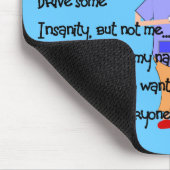 Der Apotheker-Geschenk-"Rand Geisteskrankheit" Mousepad (Ecke)