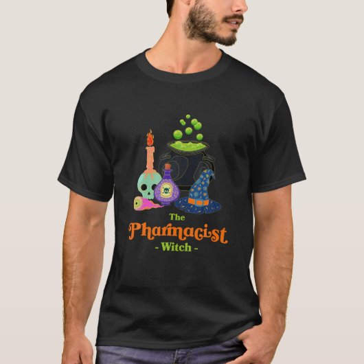 Der Apotheker Hexenmeisterin Halloween Pharmacy T-Shirt (Vorderseite)