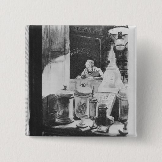 Der Apotheker Homais Button (Vorderseite)