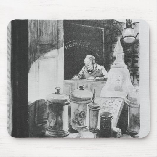 Der Apotheker Homais Mousepad (Vorne)