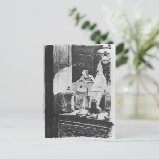 Der Apotheker Homais Postkarte (Stehend Vorderseite)