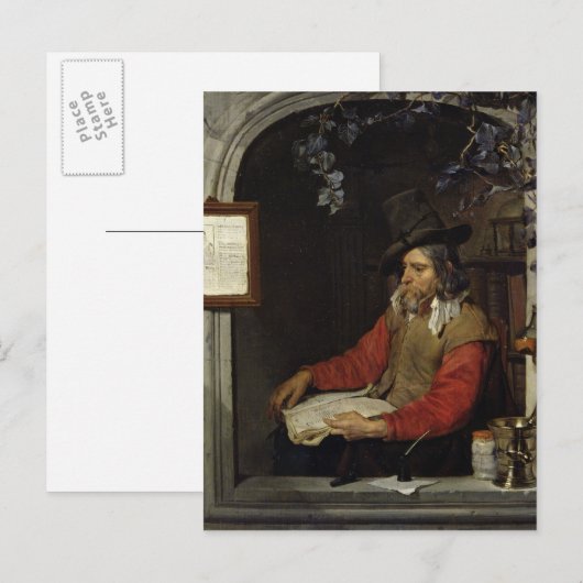 Der Apotheker oder der Chemist Postkarte (Vorne/Hinten)