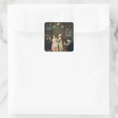 Der Apotheker Quadratischer Aufkleber (Tasche)