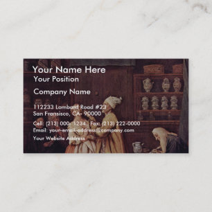 Der Apotheker von Longhi Pietro (Beste Qualität) Visitenkarte