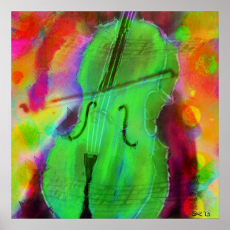 Der Apple Cello Poster
