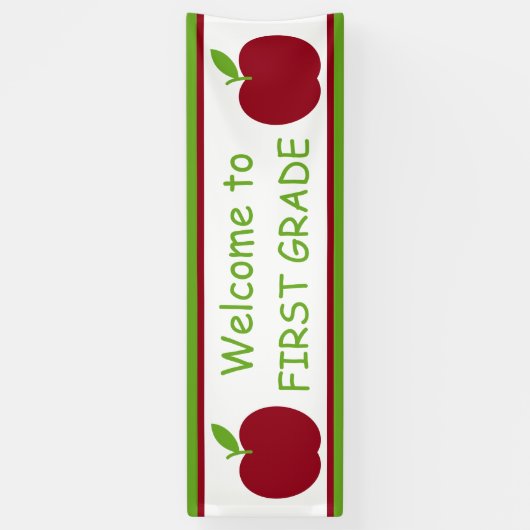 Der Apple des roten und grünen Lehrers Banner (Vertikal)