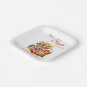 Der Apple Our Eyes Fall Harvest Baby Shower Pappteller (Gewinkelt)