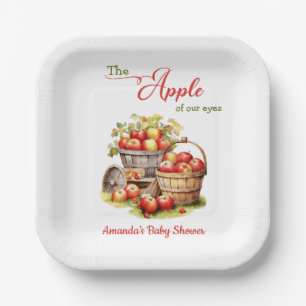 Der Apple Our Eyes Fall Harvest Baby Shower Pappteller
