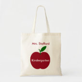 Der Apple-rotes und grünes personalisiertes des Tragetasche (Vorne)