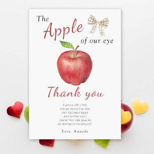 Der Apple unserer Augen Kindergeburtstag Party dan Dankeskarte