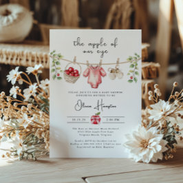 Der Apple unserer Baby Dusche Einladung