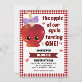 Der Apple unseres Augmäulens zum Geburtstag Einladung (Vorderseite)