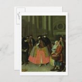 Der Apple-Verkäufer (Öl auf Leinwand) Postkarte (Vorne/Hinten)