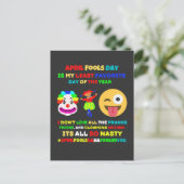 Der Aprilscherz ist mein Lieblingstag Postkarte (Stehend Vorderseite)