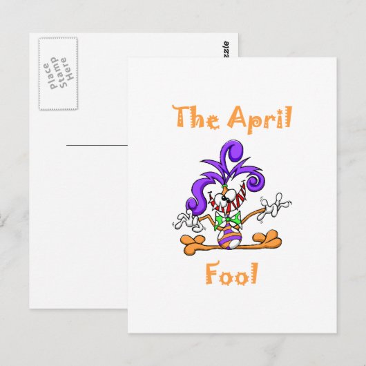 Der Aprilscherz Postkarte (Vorne/Hinten)