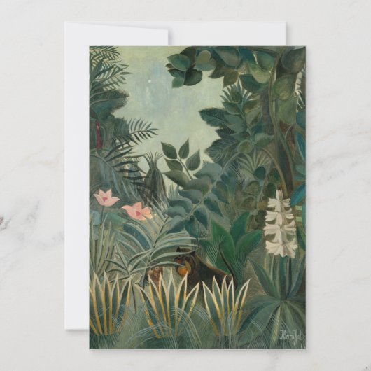 Der Äquatorialdschungel | Henri Rousseau (Vorderseite)