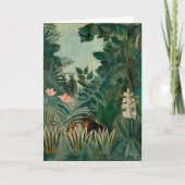 Der Äquatorialdschungel | Henri Rousseau Karte (Vorderseite)