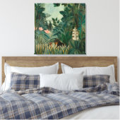 Der Äquatorialdschungel | Henri Rousseau Leinwanddruck (Insitu (Schlafzimmer))