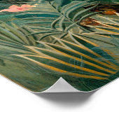 Der Äquatorialdschungel | Henri Rousseau Poster (Ecke)