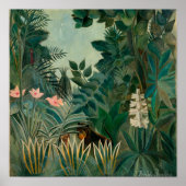 Der Äquatorialdschungel | Henri Rousseau Poster (Vorne)