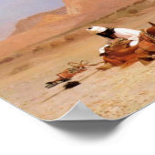 Der Araber und seine Haltung Poster (Ecke)