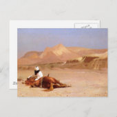 Der Araber und seine Haltung Postkarte (Vorne/Hinten)