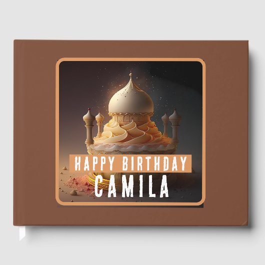 Der arabische Nachtkuchen - Geburtstag Gästebuch (Vorderseite)